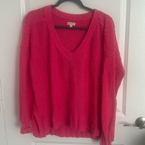 Pilcro oversized v neck sweater